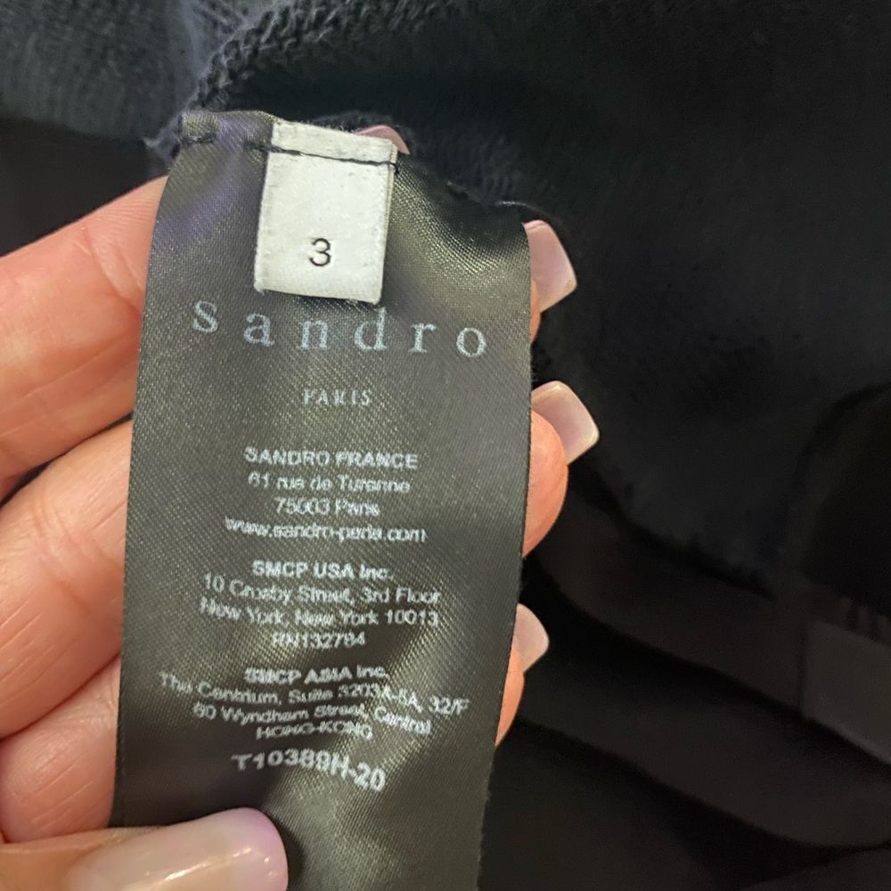 Sandro belted sweatshirt, L - Picture 10 of 11